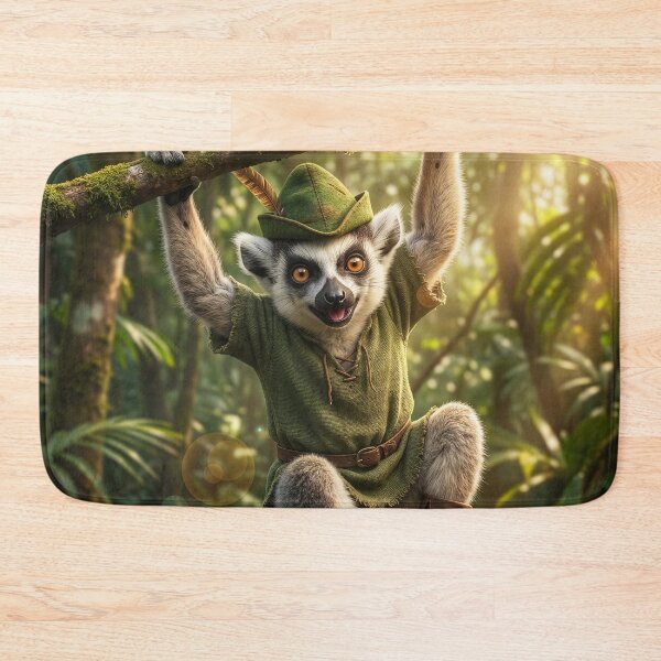 Item preview, Ring-Tailed Lemur Robin Hood designed and sold by Tridentulus.