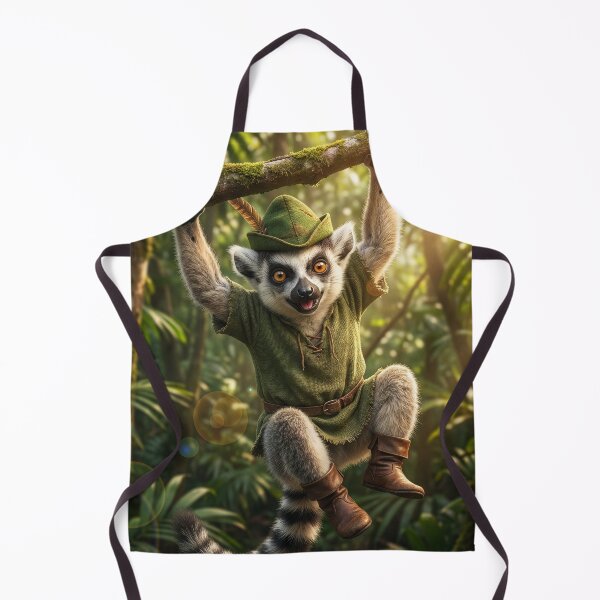 Item preview, Ring-Tailed Lemur Robin Hood designed and sold by Tridentulus.