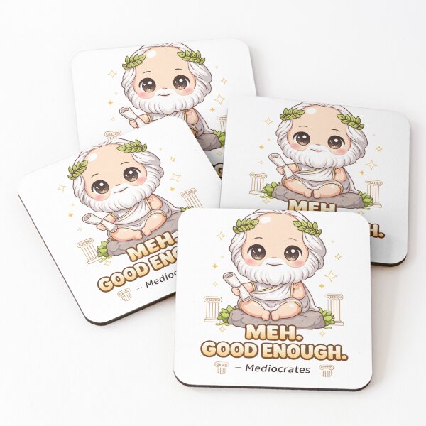 Item preview, Mediocrates Meh Good Enough Funny designed and sold by Print Loft.