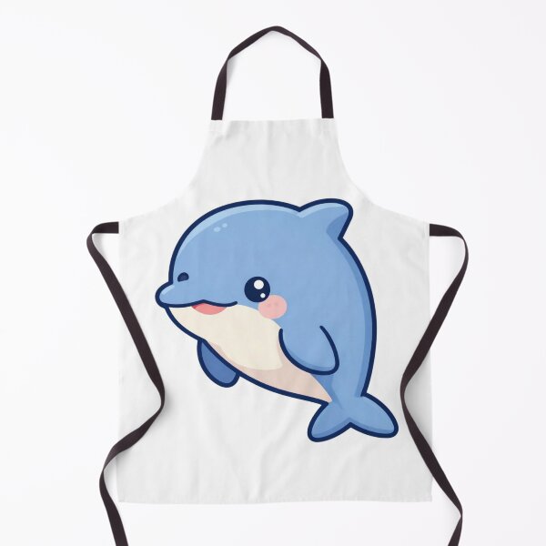 Item preview, Cute Cartoon Baby Dolphin Watercolor Art designed and sold by anime355.