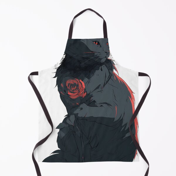 Item preview, Morticia Cat Rose Snip designed and sold by IllumeInk.
