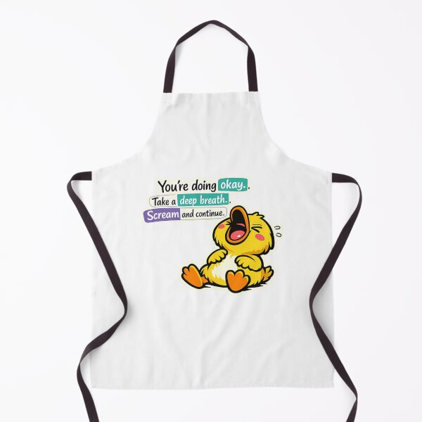 Item preview, Cute Screaming Duckling Take A Deep Breath Sticker designed and sold by MIROUZ2000.