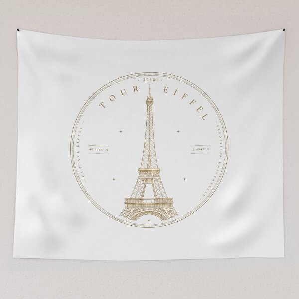 Item preview, Eiffel Tower Heritage Medallion – Luxury Paris Landmark Emblem designed and sold by Shabrinox.