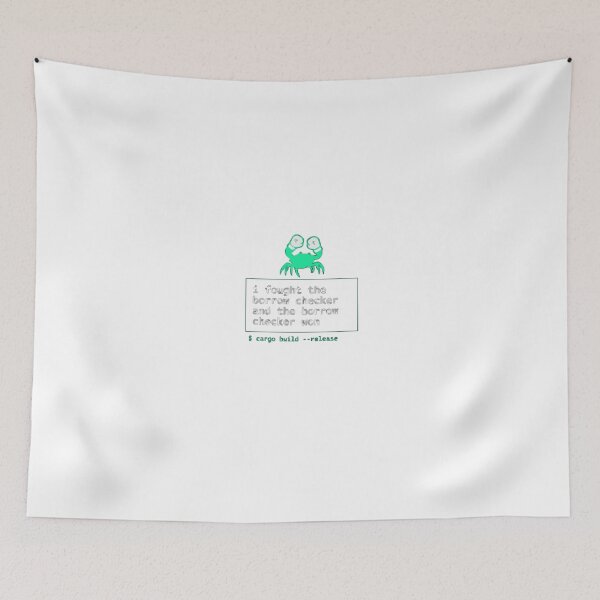 Item preview, I Fought The Borrow Checker And The Borrow Checker Won designed and sold by Bianca Oltean.