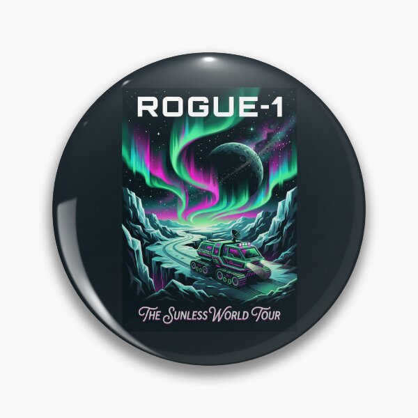 Item preview, Rogue Planet Retro NASA Travel Poster Sunless World designed and sold by RetroRewind Studio.