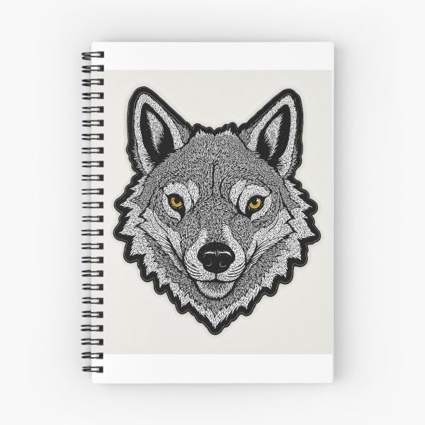 Item preview, Wolf Head Vector Sticker designed and sold by mrshadow113.