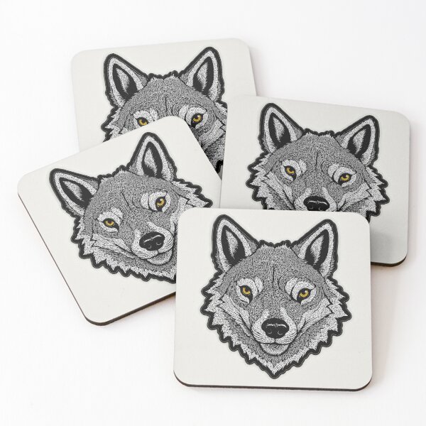 Item preview, Wolf Head Vector Sticker designed and sold by mrshadow113.