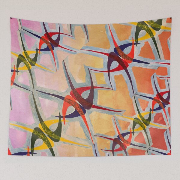 Item preview, Rainbow DNA, digital collage art designed and sold by GiSilver.