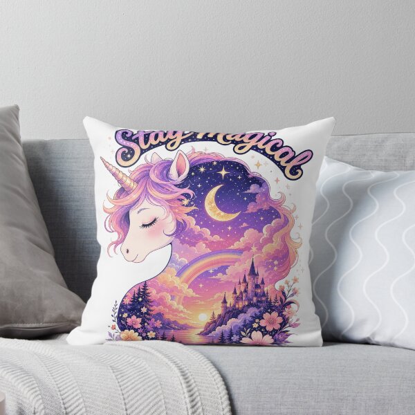 Item preview, Dream in Color Unicorn Fantasy Castle Design designed and sold by CatalystAI.