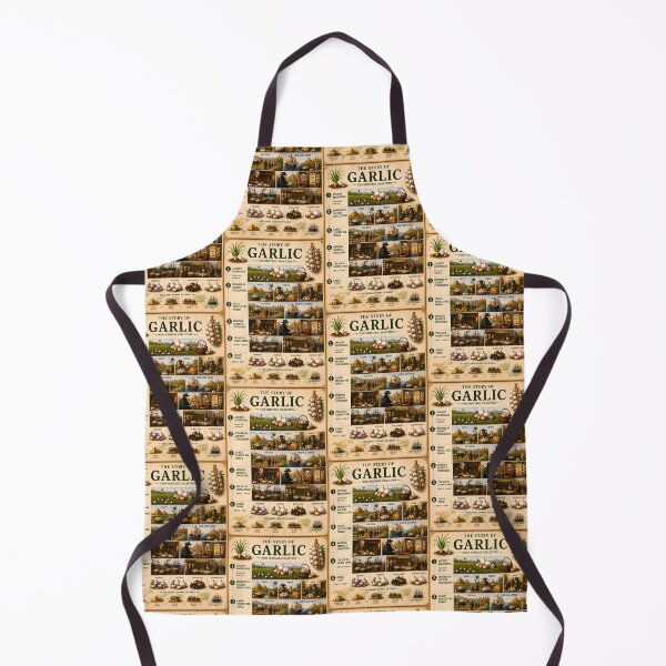 Item preview, The Story of Garlic Vintage Infographic Poster designed and sold by Easternpantry.