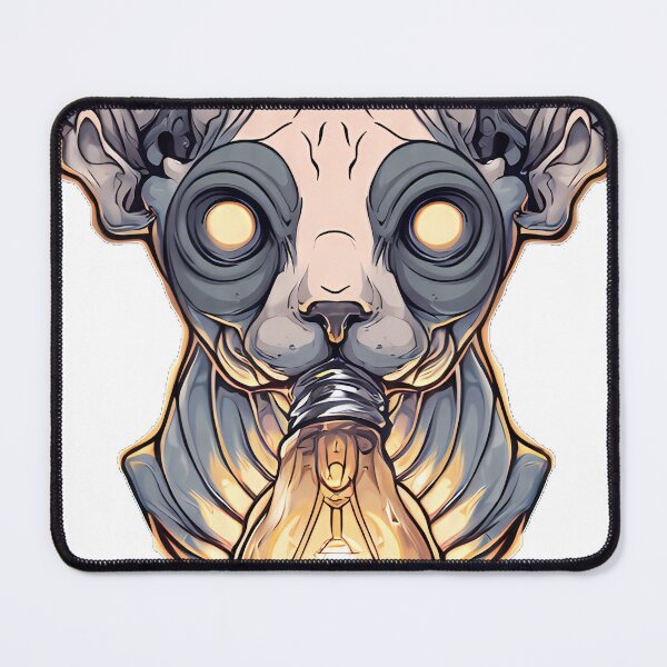 Item preview, Uncle Fester Cat Lightbulb designed and sold by IllumeInk.