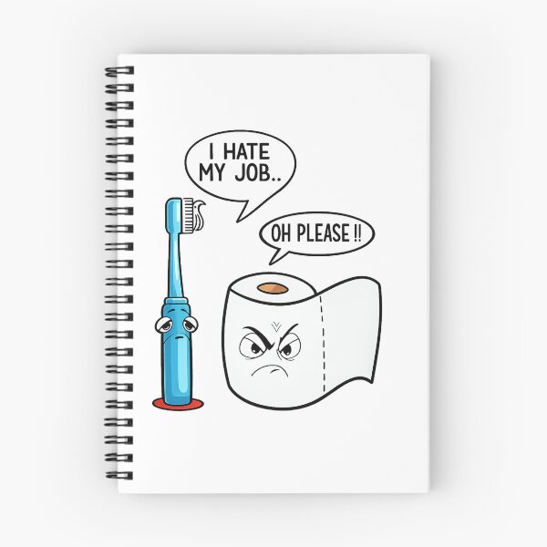 Item preview, Funny Toothbrush and Toilet Paper Joke Design | Bathroom Humor Cartoon Graphic designed and sold by GarnerSupplyCo.