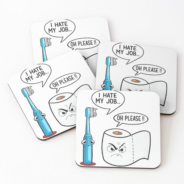 Item preview, Funny Toothbrush and Toilet Paper Joke Design | Bathroom Humor Cartoon Graphic designed and sold by GarnerSupplyCo.