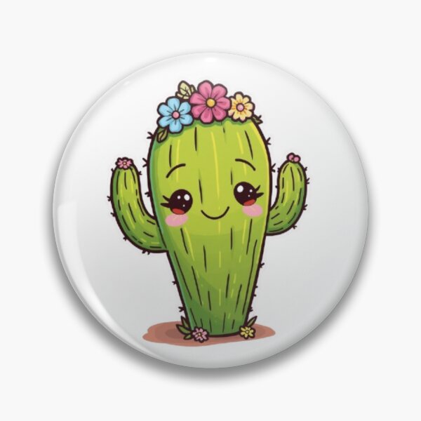 Item preview, Happy Cactus Friend Kawaii Sticker designed and sold by Stylestickers55.