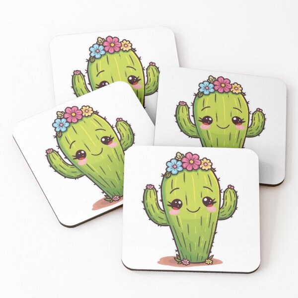 Item preview, Happy Cactus Friend Kawaii Sticker designed and sold by Stylestickers55.