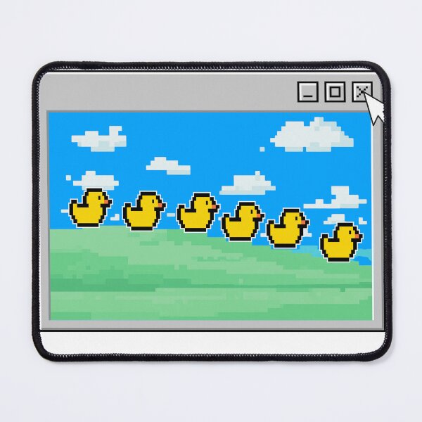 Item preview, Retro Pixel Ducks Landscape Cute 8 Bit Desktop Aesthetic designed and sold by PromptingReality.