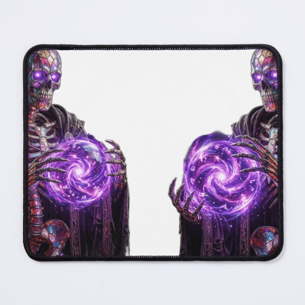 Item preview, Stained Glass Skeleton Dark Fantasy Mage designed and sold by NeoTeeFusion.