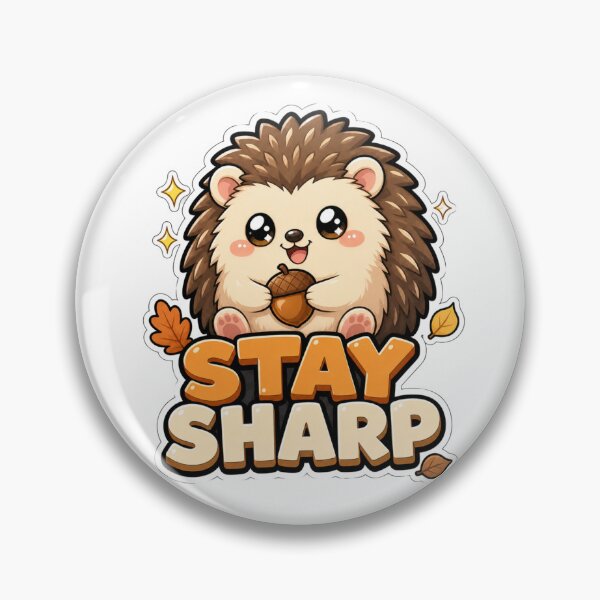 Artikelvorschau, Stay Sharp Igel mit Eichel Kawaii entworfen und verkauft von BoosterShop.
