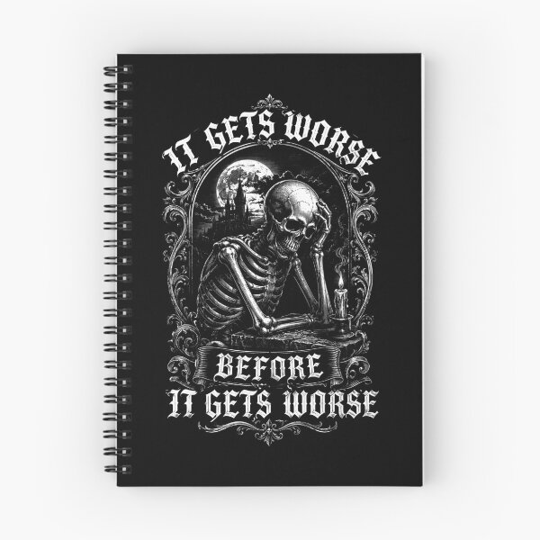 Item preview, It Gets Worse Before It Gets Worse Gothic Skeleton designed and sold by Victor Shadehorn.