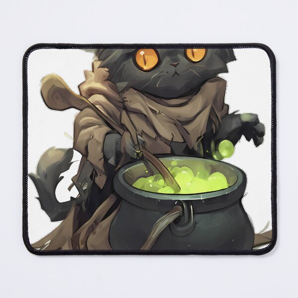 Item preview, Grandmama Cat Cauldron Ladle designed and sold by IllumeInk.