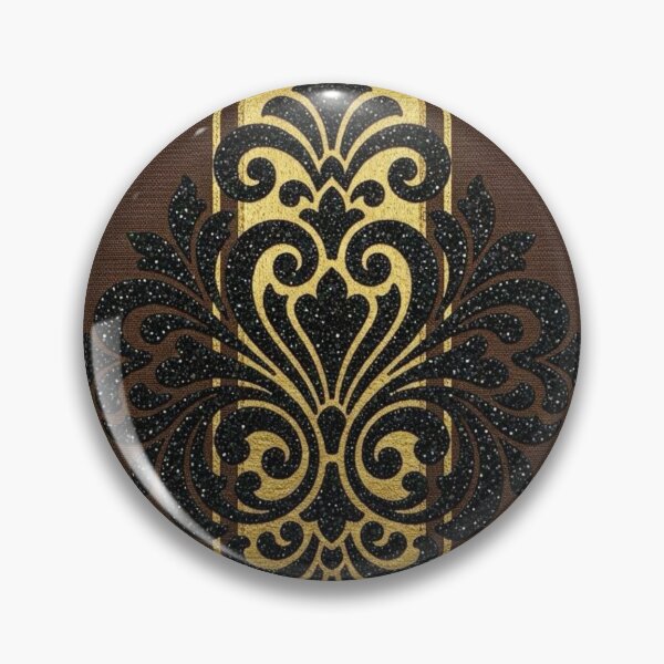 Item preview, Striped Brown & Gold Damask designed and sold by DesignsByPrnces.