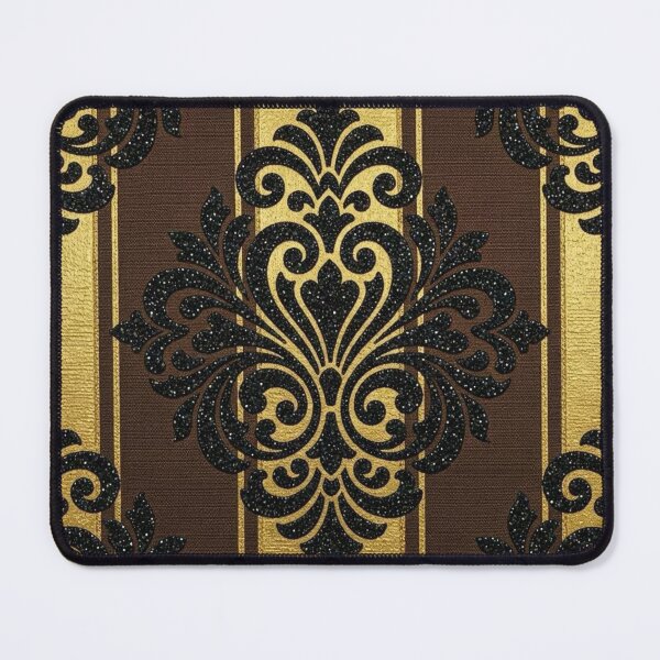 Item preview, Striped Brown & Gold Damask designed and sold by DesignsByPrnces.