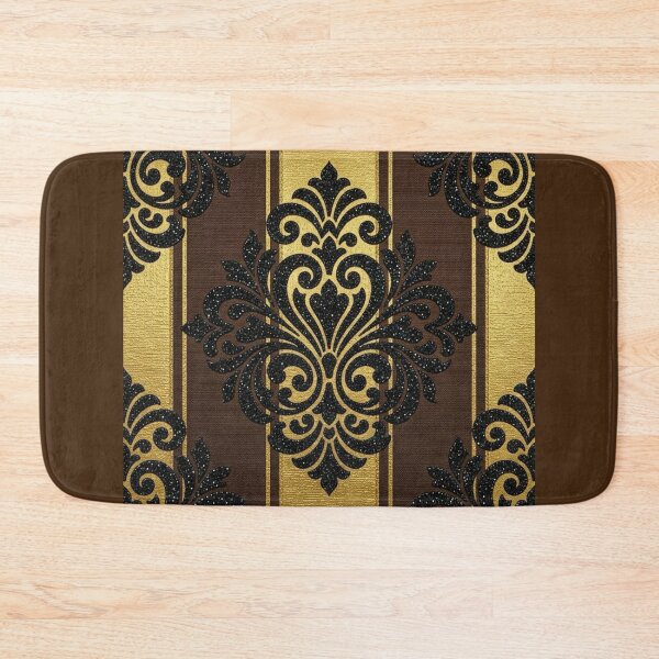Item preview, Striped Brown & Gold Damask designed and sold by DesignsByPrnces.