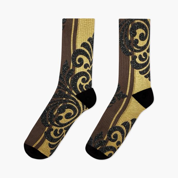 Item preview, Striped Brown & Gold Damask designed and sold by DesignsByPrnces.