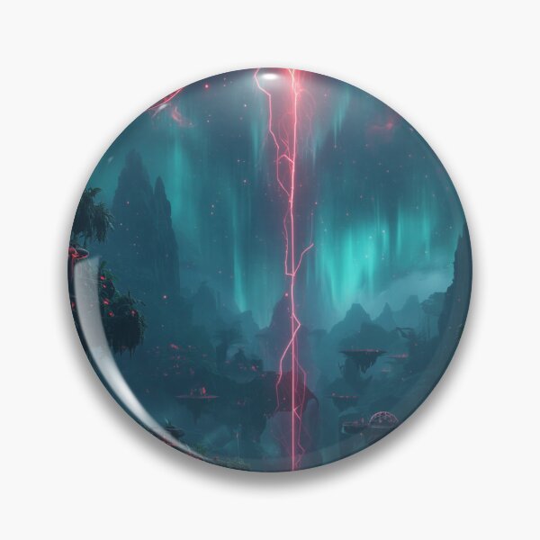 Artikelvorschau, Neon Eclipse Jungle Rift Alien Fantasy Landscape entworfen und verkauft von Luminous Wilds.