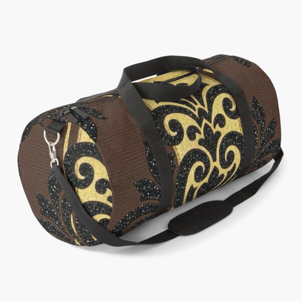 Item preview, Striped Brown & Gold Damask designed and sold by DesignsByPrnces.
