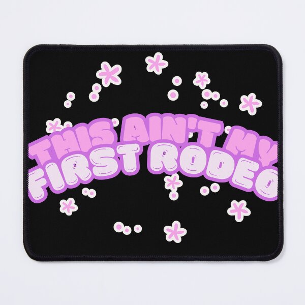 Item preview, This Ain't My First Rodeo - Bubble Letter Pink Cowgirl Country Design designed and sold by Dust And Doom.