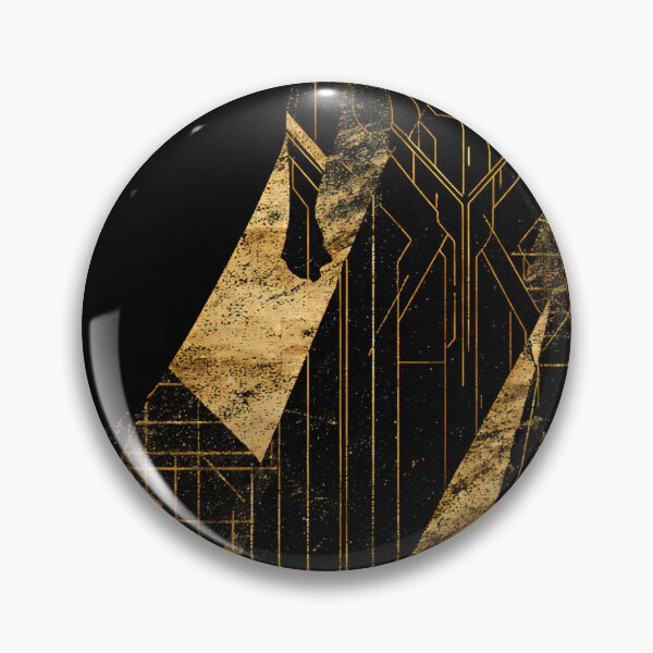 Item preview, Golden Art Deco Caped Hero Silhouette designed and sold by VRD Arena.