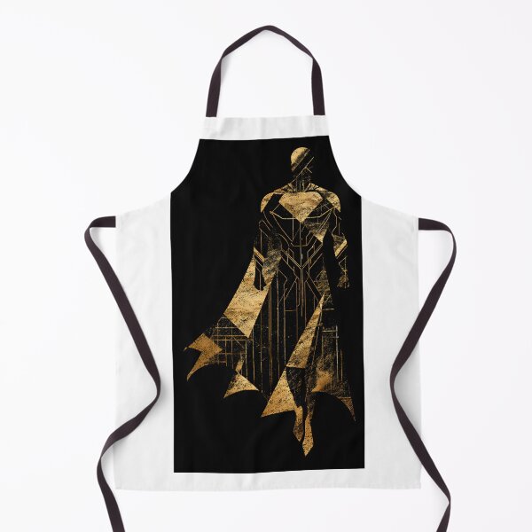Item preview, Golden Art Deco Caped Hero Silhouette designed and sold by VRD Arena.