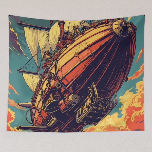 Item preview, Steampunk Airship B designed and sold by AbstractAnom.