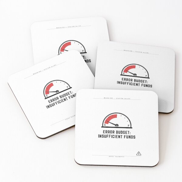 Item preview, Error Budget Insufficient Funds DevOps Coder designed and sold by Bianca Oltean.