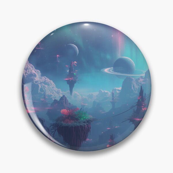 Item preview, Sky Coral Bloom Floating Alien Fantasy Landscape designed and sold by Luminous Wilds.