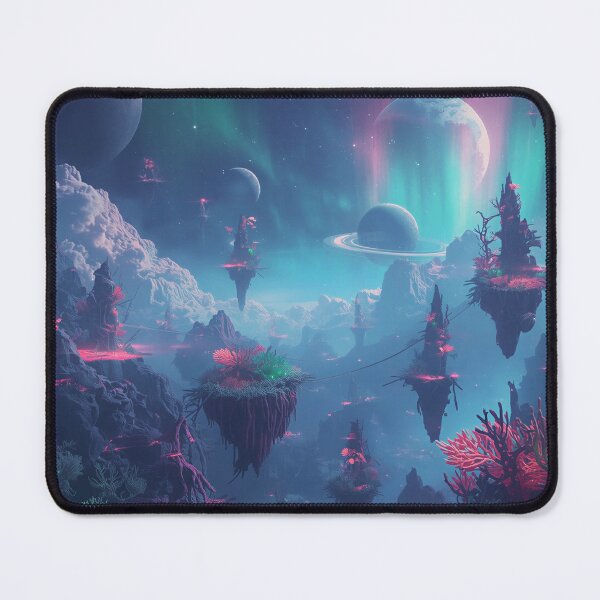 Item preview, Sky Coral Bloom Floating Alien Fantasy Landscape designed and sold by Luminous Wilds.