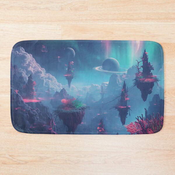 Item preview, Sky Coral Bloom Floating Alien Fantasy Landscape designed and sold by Luminous Wilds.