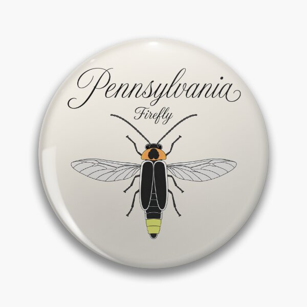Item preview, Pennsylvania Firefly Retro State Insect Poster designed and sold by The-Drip-Studio.