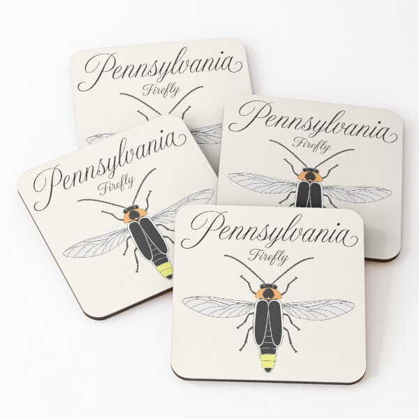 Item preview, Pennsylvania Firefly Retro State Insect Poster designed and sold by The-Drip-Studio.