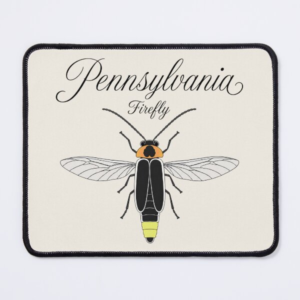 Item preview, Pennsylvania Firefly Retro State Insect Poster designed and sold by The-Drip-Studio.