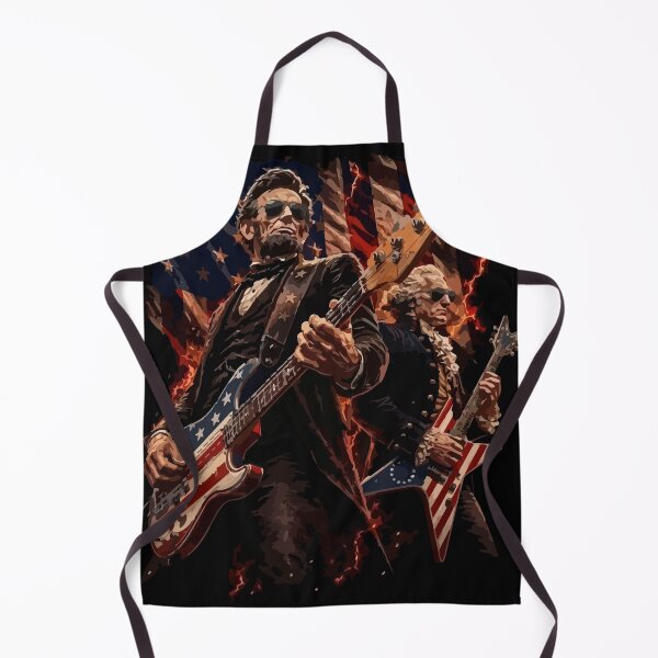 Item preview, Presidents Abe Lincoln and George Washington Playing Guitar designed and sold by hobrath.