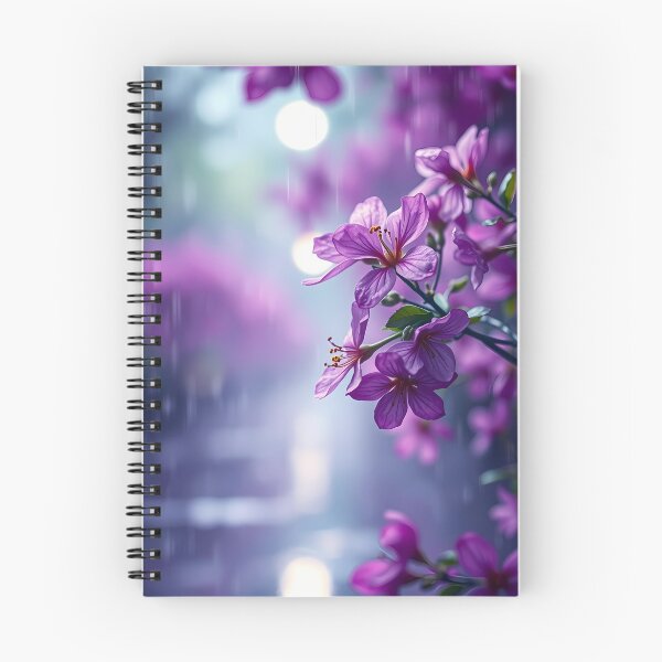 Item preview, Purple Blossoms in Rain designed and sold by cuprum.