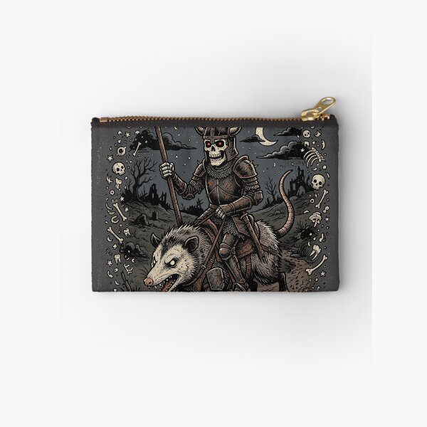 Item preview,  Skeleton Knight Riding a Possum Into Battle designed and sold by ASTRAL ART LAB.