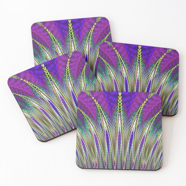 Item preview, Mardi Gras Carnival Inspired Purple and Green Fractal Art designed and sold by pinkal.