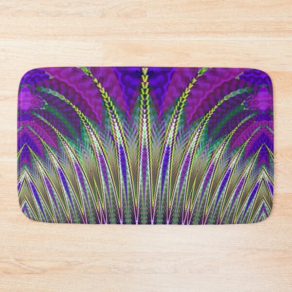 Item preview, Mardi Gras Carnival Inspired Purple and Green Fractal Art designed and sold by pinkal.
