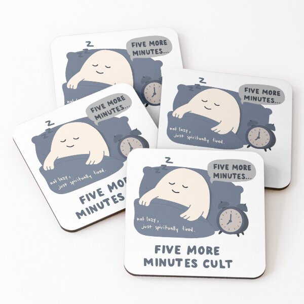 Item preview, Five More Minutes Cult – Funny Sleep Lover & Snooze Button Humor  designed and sold by thesalynn.