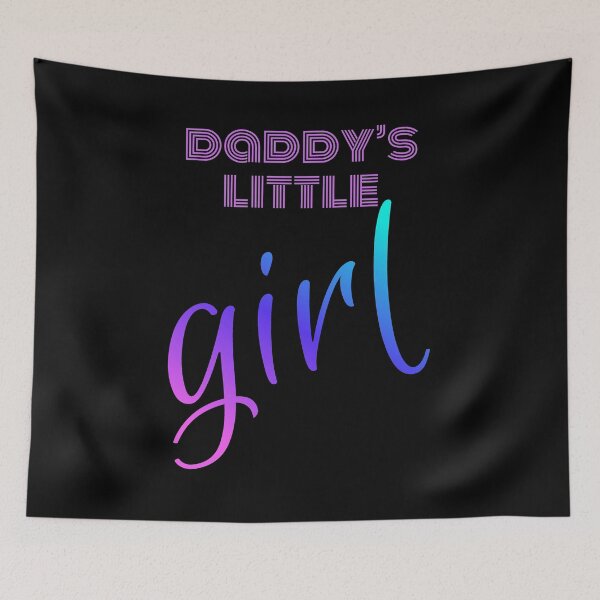 Item preview, Daddy's Little Girl Retro Gradient Aesthetic Typo designed and sold by mijaczeek.