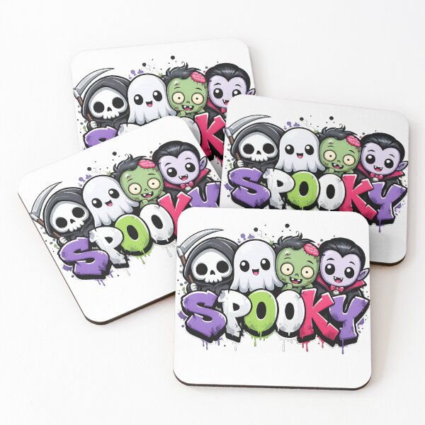 Item preview, Spooky Crew Halloween Monsters | Cute Ghost Zombie Vampire Cartoon Design (Transparent) designed and sold by athanasioungr.