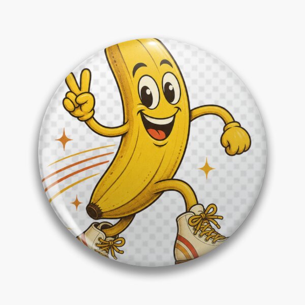 Item preview, Funny banana on roller skates, retro designed and sold by BoosterShop.